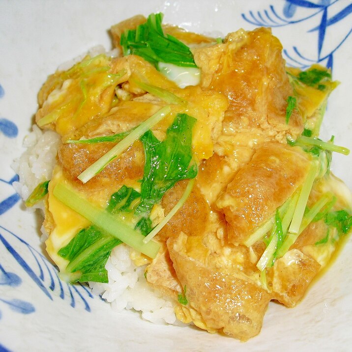 安くてうまい♪我が家の“おあげ丼”